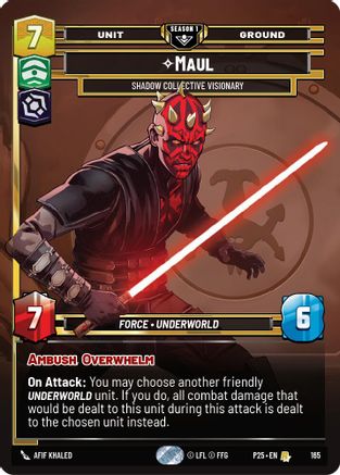 Maul - Shadow Collective Visionary (165) (165) - Sector and Regional Promos Season 1 Foil
