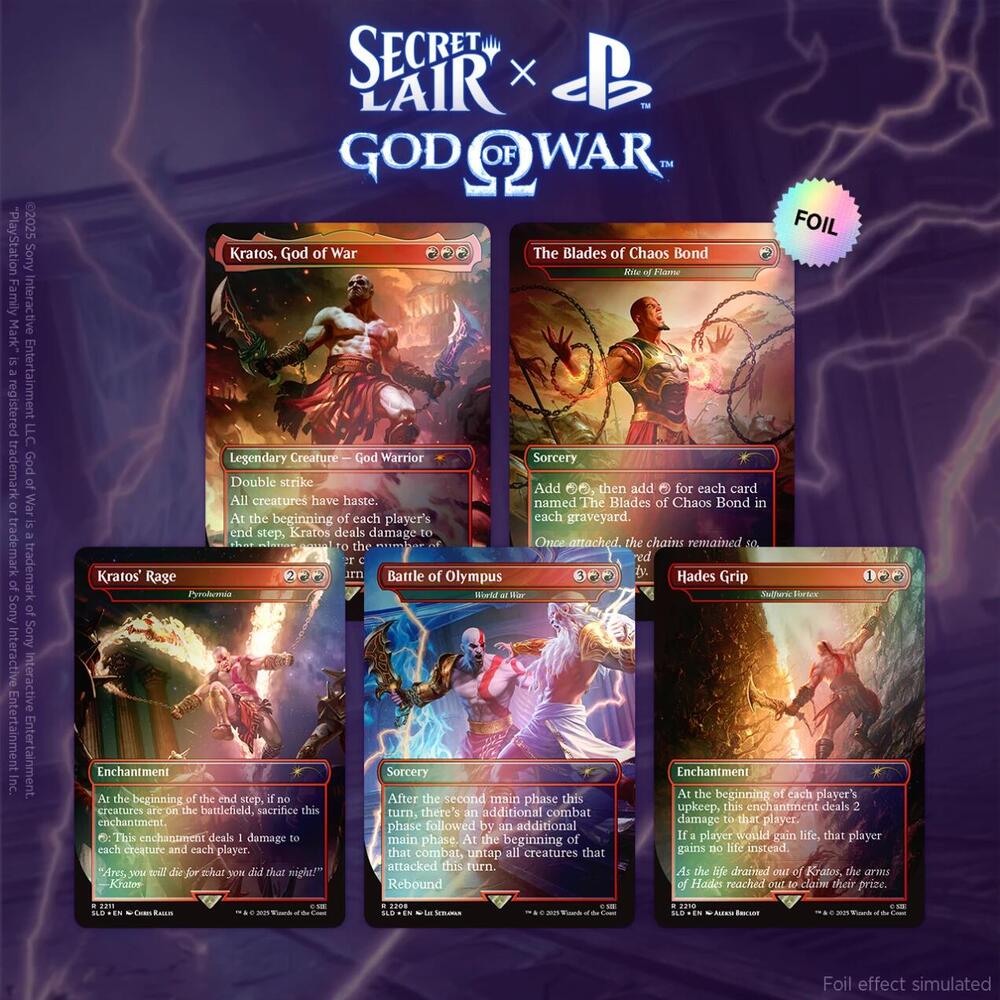 Magic the Gathering - Secret Lair x God of War: Greek - Traditional Foil Edition