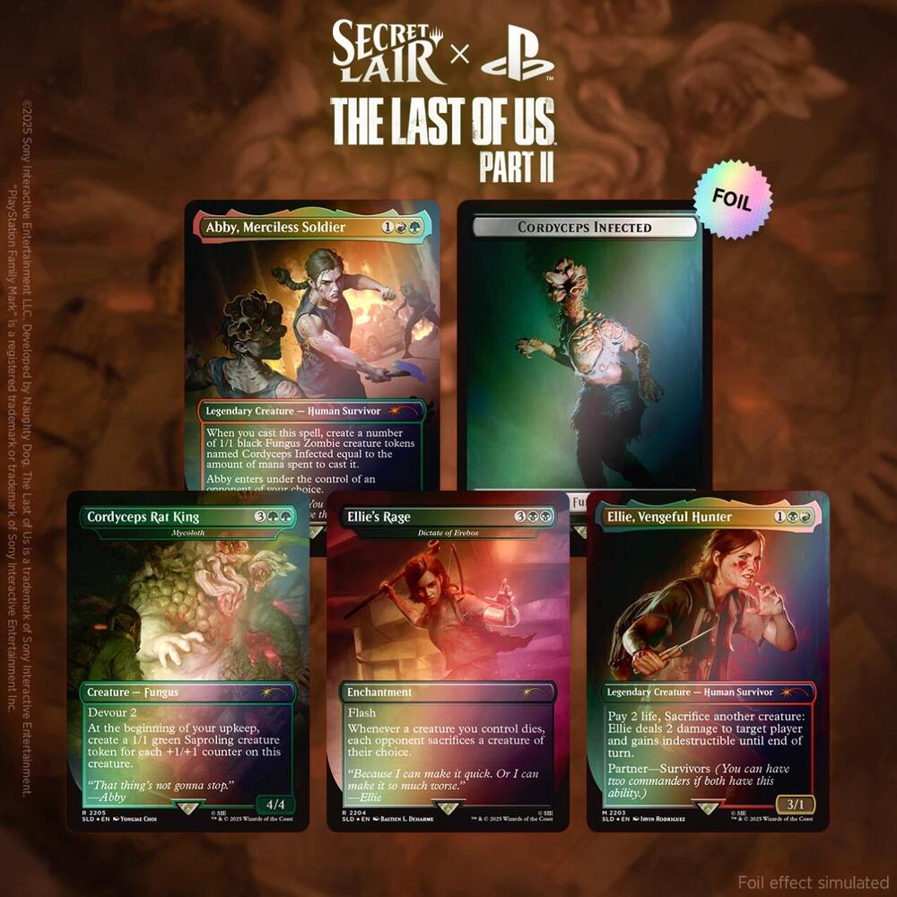 Magic the Gathering - Secret Lair x The Last of Us Part II - Rainbow Foil Edition