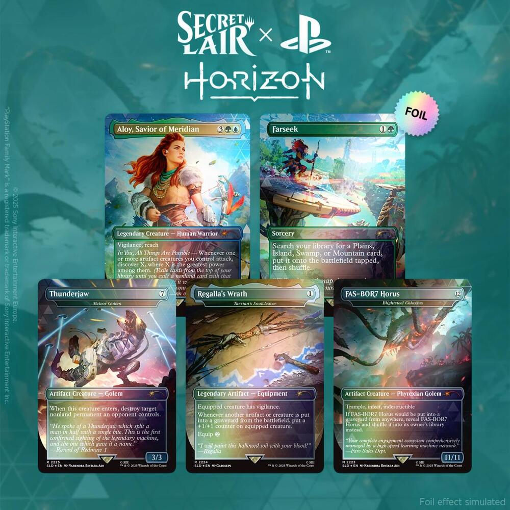 Magic the Gathering - Secret Lair x Horizon: Into the Forbidden West - Rainbow Foil Edition