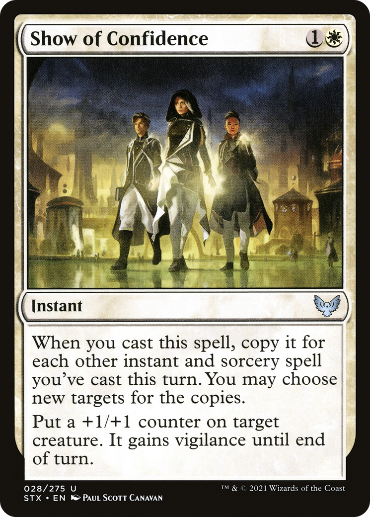 Show of Confidence (STX-028) - Strixhaven: School of Mages Foil