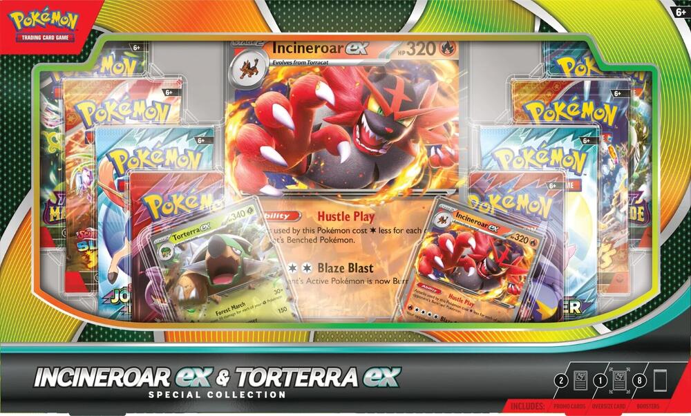 Pokemon - Incineroar ex and Torterra ex Special Collection