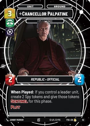 Chancellor Palpatine - I Am the Senate (62) - Sector and Regional Promos Season 1 Foil