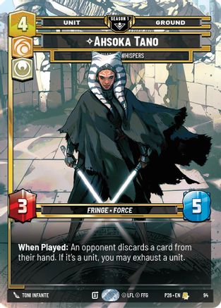 Ahsoka Tano - Chasing Whispers (94) (94) - Sector and Regional Promos Season 1 Foil