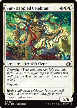 Sun-Dappled Celebrant (ECL-037) - Lorwyn Eclipsed