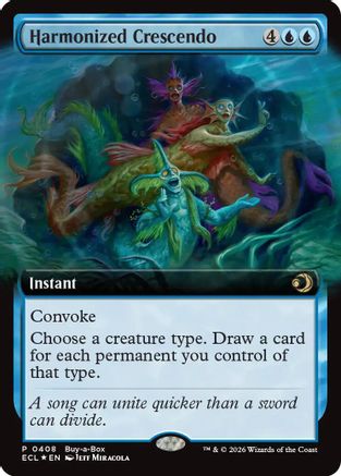 Harmonized Crescendo (Extended Art) (ECL-408) - Buy-A-Box Promos Foil