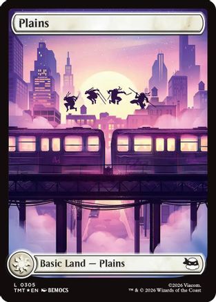Plains (0305) (Surge Foil) (TMT-305) - Teenage Mutant Ninja Turtles Foil