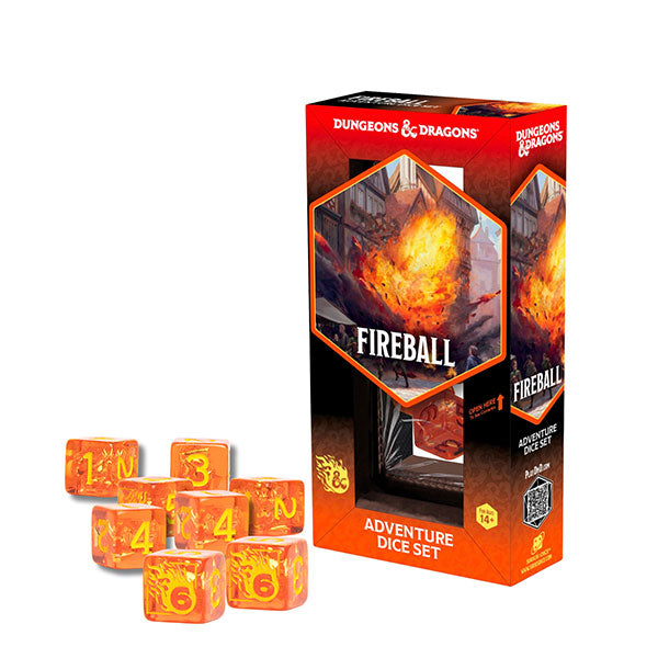 D&D Adventure Dice Set - Fireball
