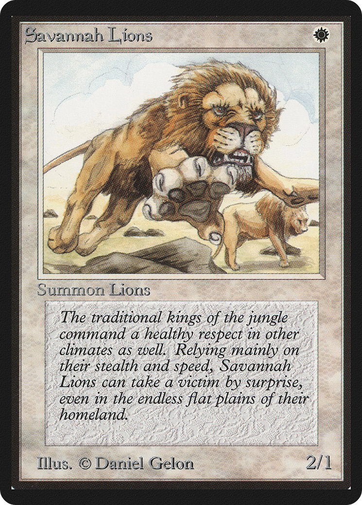 Savannah Lions (LEB-39) - Limited Edition Beta