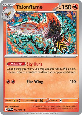 Talonflame 014/088 - ME03 Perfect Order - Uncommon