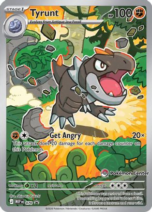 Tyrunt 070 (Pokemon Center Exclusive) - Holofoil ME Mega Evolution Promo - Promo
