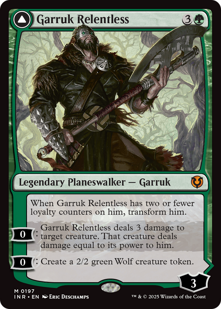 Garruk Relentless // Garruk, the Veil-Cursed (INR-197) - Innistrad Remastered