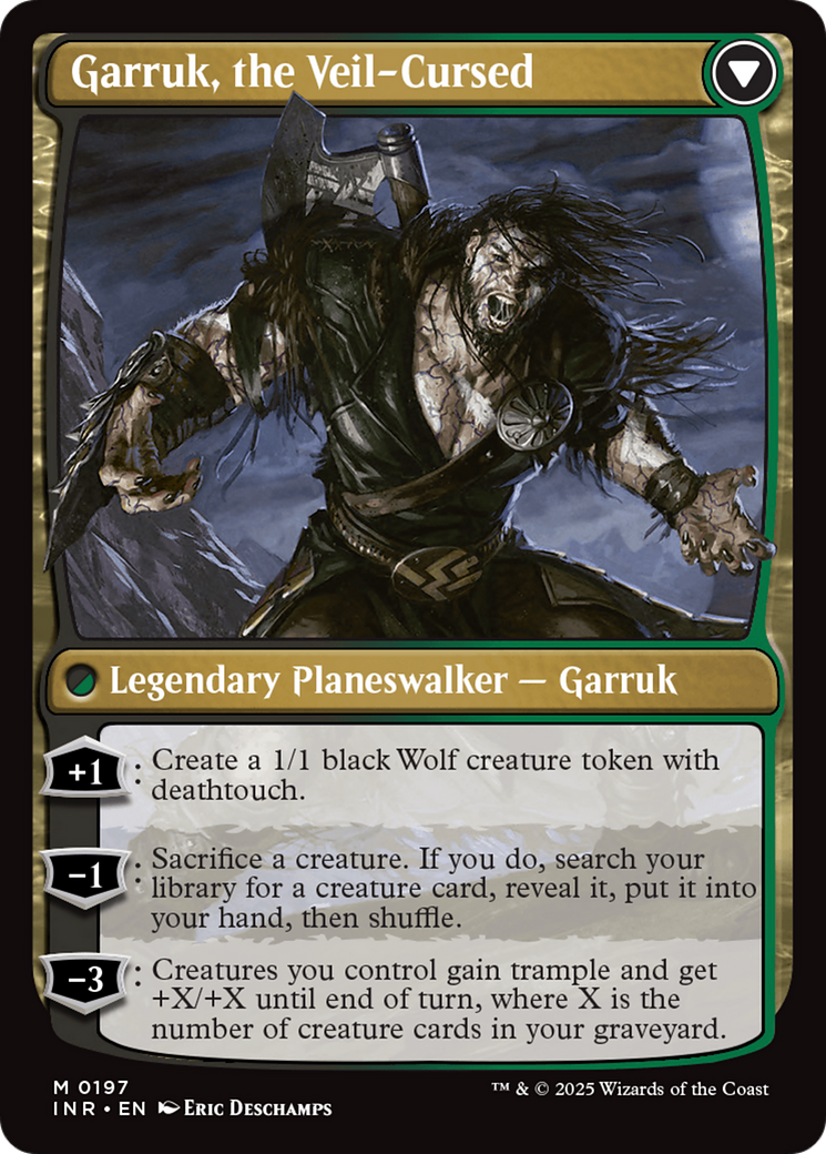 Garruk Relentless // Garruk, the Veil-Cursed (INR-197) - Innistrad Remastered Foil
