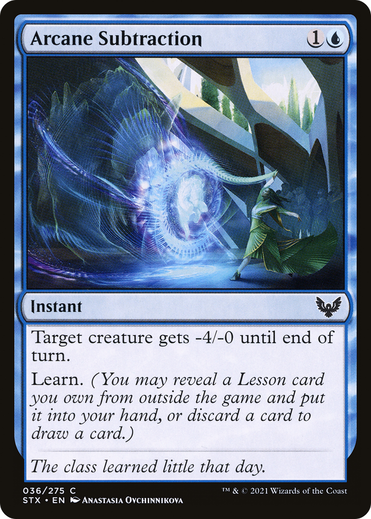 Arcane Subtraction (STX-036) - Strixhaven: School of Mages Foil