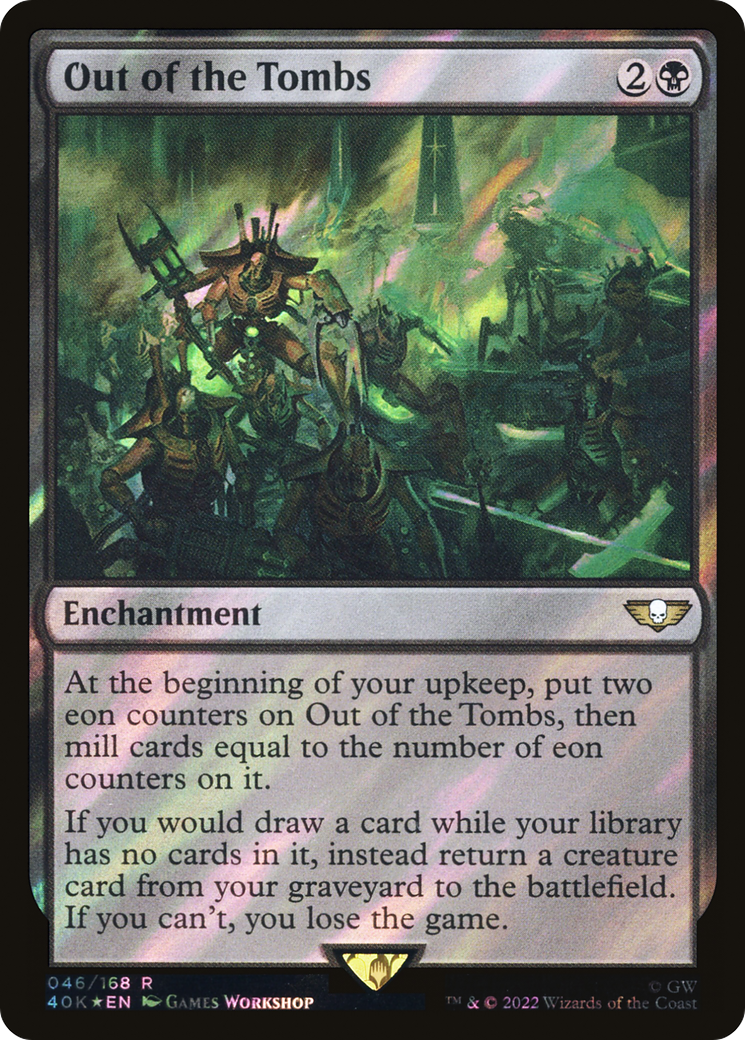 Out of the Tombs (Surge Foil) (40K-46★) - Warhammer 40,000 Commander Foil