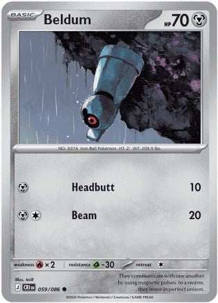 Beldum 059 - ME04 Chaos Rising - Common