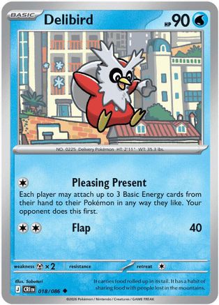 Delibird 018 - ME04 Chaos Rising - Uncommon