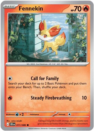 Fennekin 011 - ME04 Chaos Rising - Common