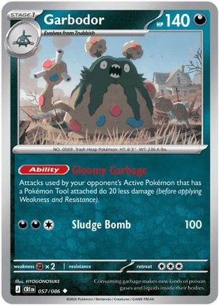 Garbodor 057 - ME04 Chaos Rising - Uncommon