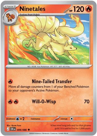 Ninetales 009 - ME04 Chaos Rising - Uncommon