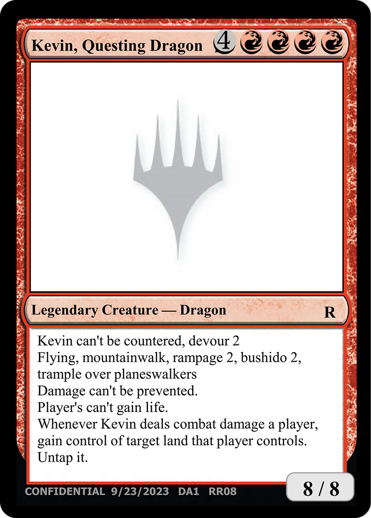 Kevin, Questing Dragon (UNK-RR08a) - Unknown Event