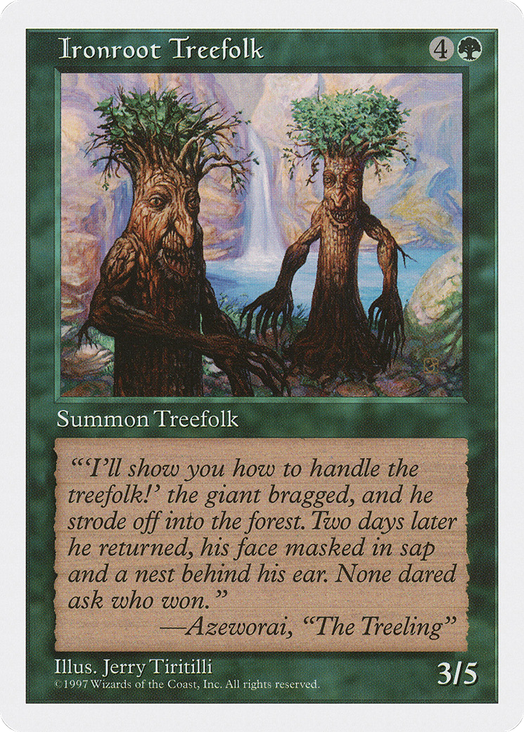 Ironroot Treefolk (5ED-305) - Fifth Edition