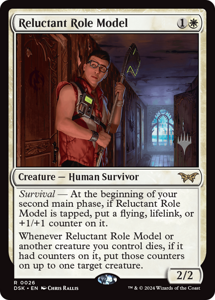 Reluctant Role Model (PDSK-26p) - Duskmourn: House of Horror Promos