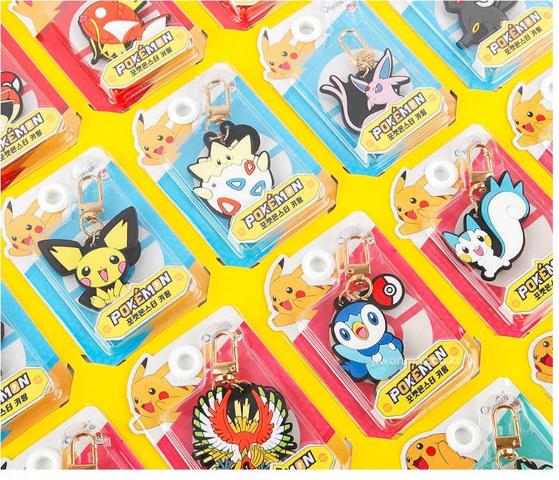 Pokemon Characters Key Chain Ring Bag Charm Variety Pack