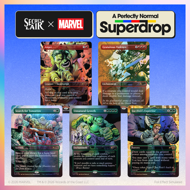 Magic the Gathering - Secret Lair x Marvel - Hulk: SMASH! - Traditional Foil
