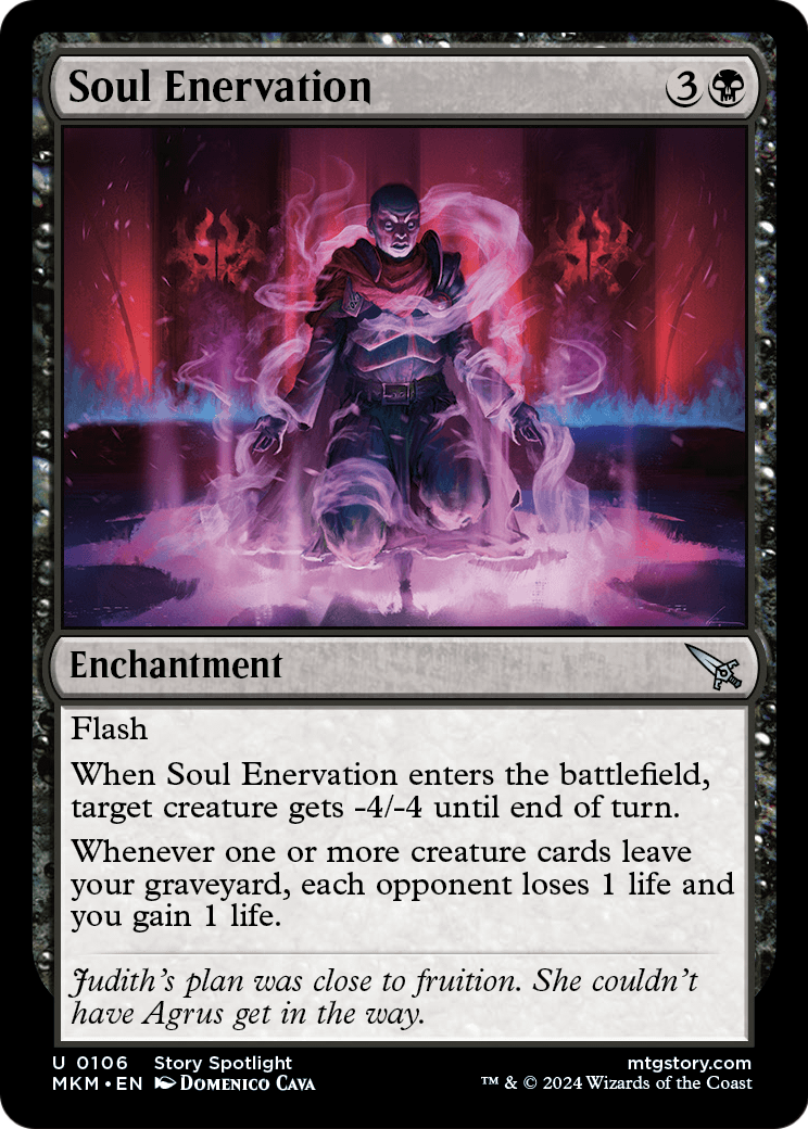 Soul Enervation (MKM-106) - Murders at Karlov Manor Foil