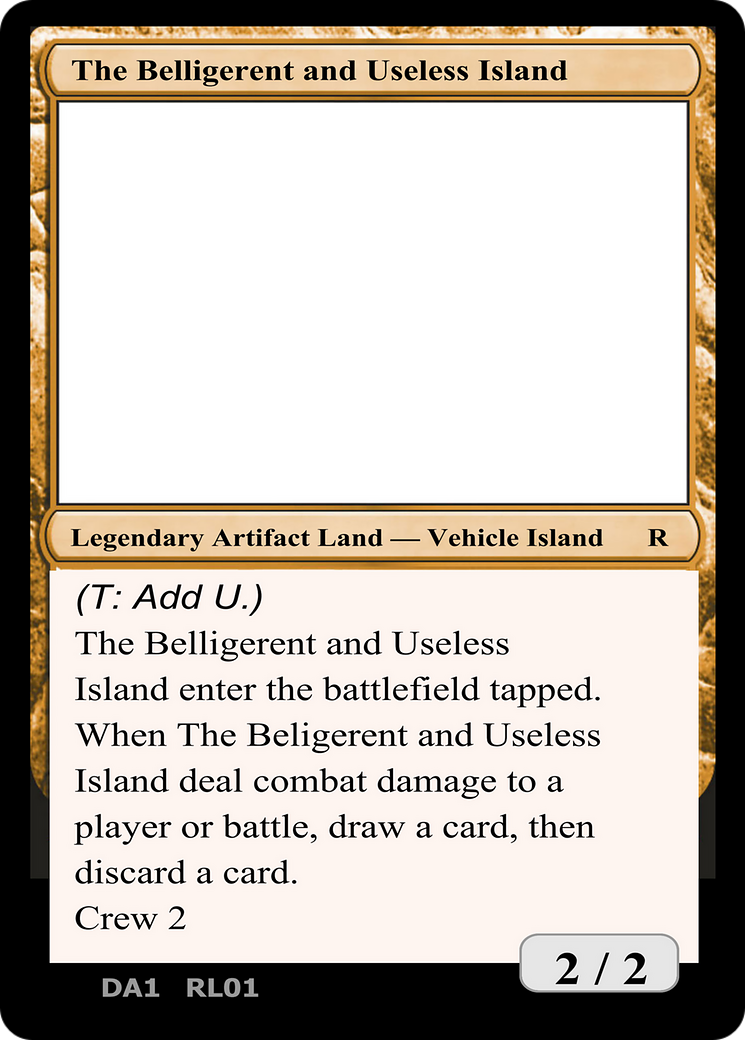 The Belligerent and Useless Island (UNK-RL01a) - Unknown Event
