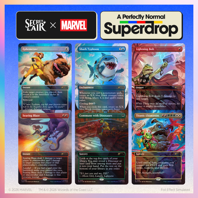 Magic the Gathering - Secret Lair x Marvel - Earth's Mightiest Pets - Traditional Foil