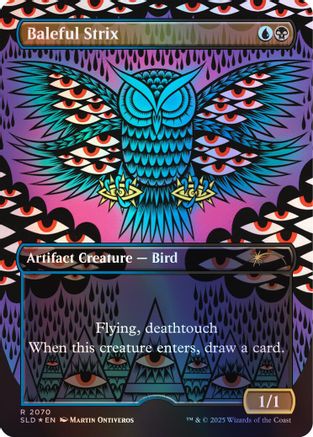 Baleful Strix (Rainbow Foil) (SLD-2070) - Secret Lair Drop Series Foil