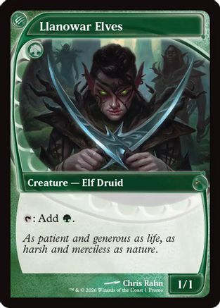 Llanowar Elves (MFP-001) - MagicFest Promo Cards Foil