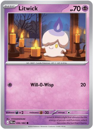 Litwick 036 - ME05 Pitch Black - Common