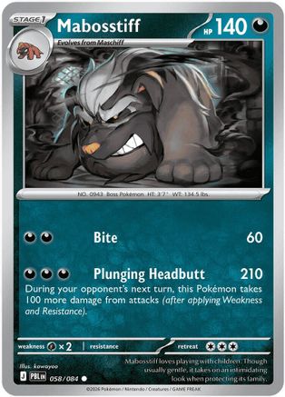 Mabosstiff 058 - ME05 Pitch Black - Common