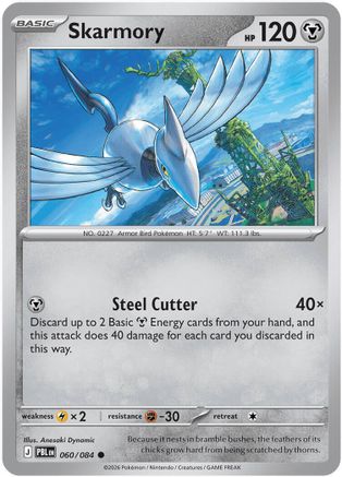 Skarmory 060 - ME05 Pitch Black - Common