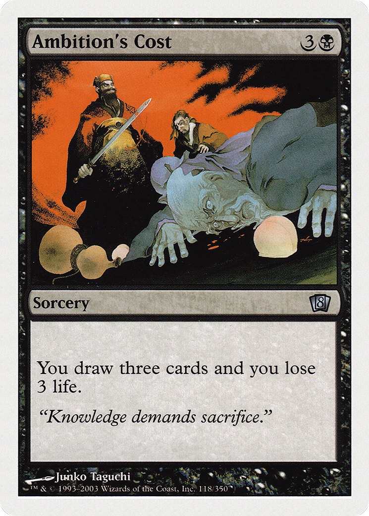 Ambition's Cost (8ED-118) - 8th Edition
