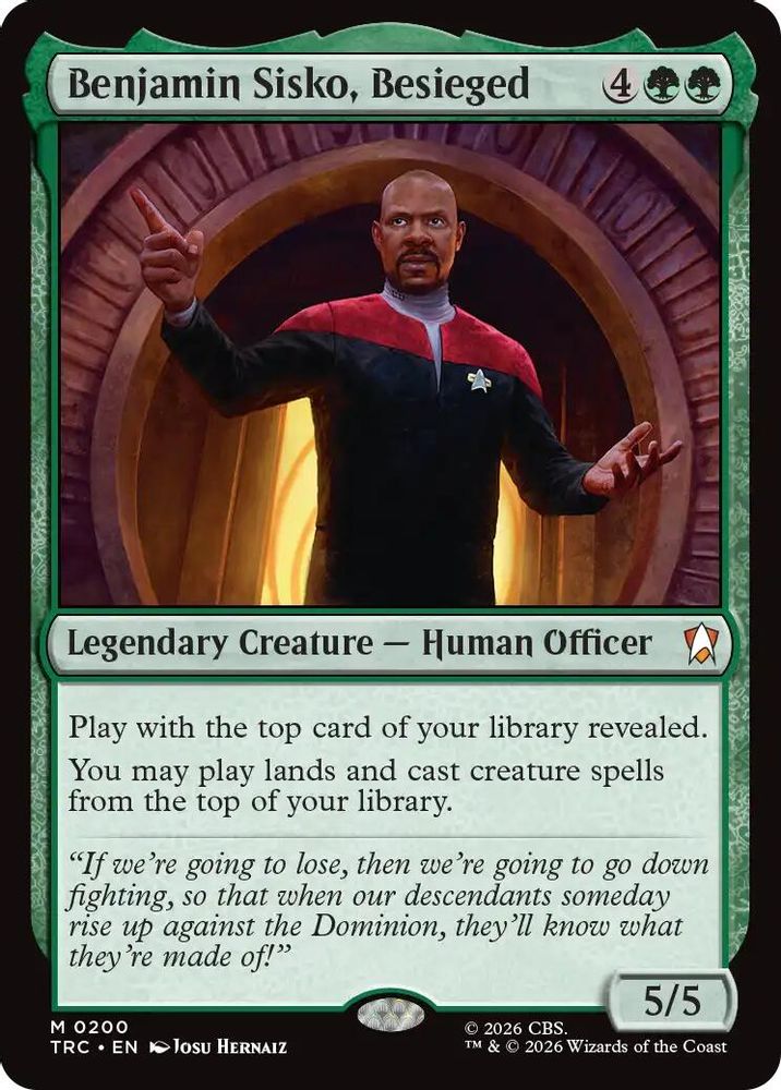 Benjamin Sisko, Besieged (TRC-200) - Commander: Star Trek
