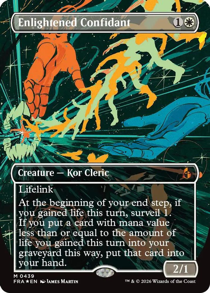 Enlightened Confidant (Borderless) (FRA-439) - Reality Fracture Foil