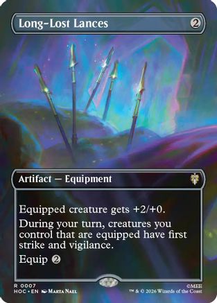 Long-Lost Lances (Borderless) (HOC-007) - The Hobbit: Eternal-Legal Foil