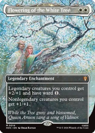 Flowering of the White Tree (Borderless) (HOC-014) - The Hobbit: Eternal-Legal Foil