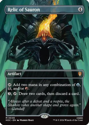 Relic of Sauron (Borderless) (HOC-046) - The Hobbit: Eternal-Legal Foil
