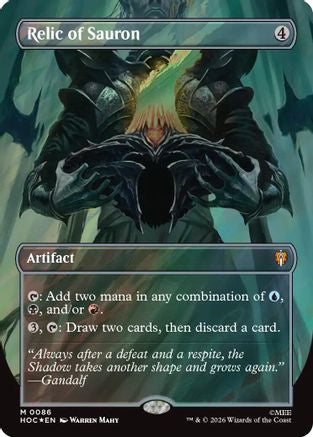 Relic of Sauron (Borderless) (Surge Foil) (HOC-086) - The Hobbit: Eternal-Legal Foil