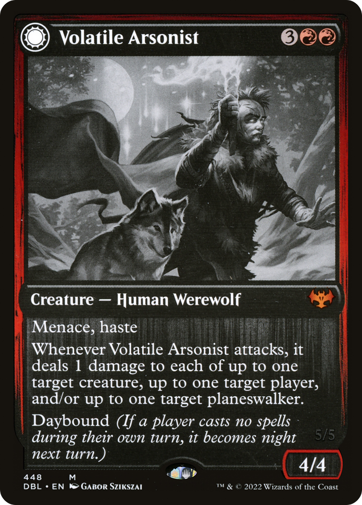 Volatile Arsonist (DBL-448) - Innistrad: Double Feature: (Double Faced Transform)
