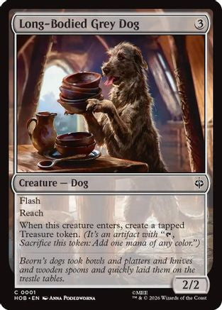 Long-Bodied Grey Dog (HOB-001) - The Hobbit