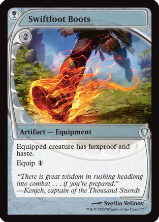 Swiftfoot Boots (Future Sight) (MBC-077) - Mystery Booster Commander Edition