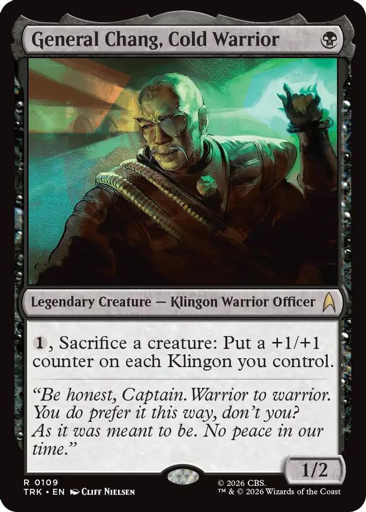General Chang, Cold Warrior (TRK-109) - Star Trek Foil