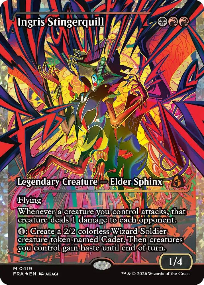 Ingris Stingerquill (Showcase) (Fracture Foil) (FRA-419) - Reality Fracture Foil