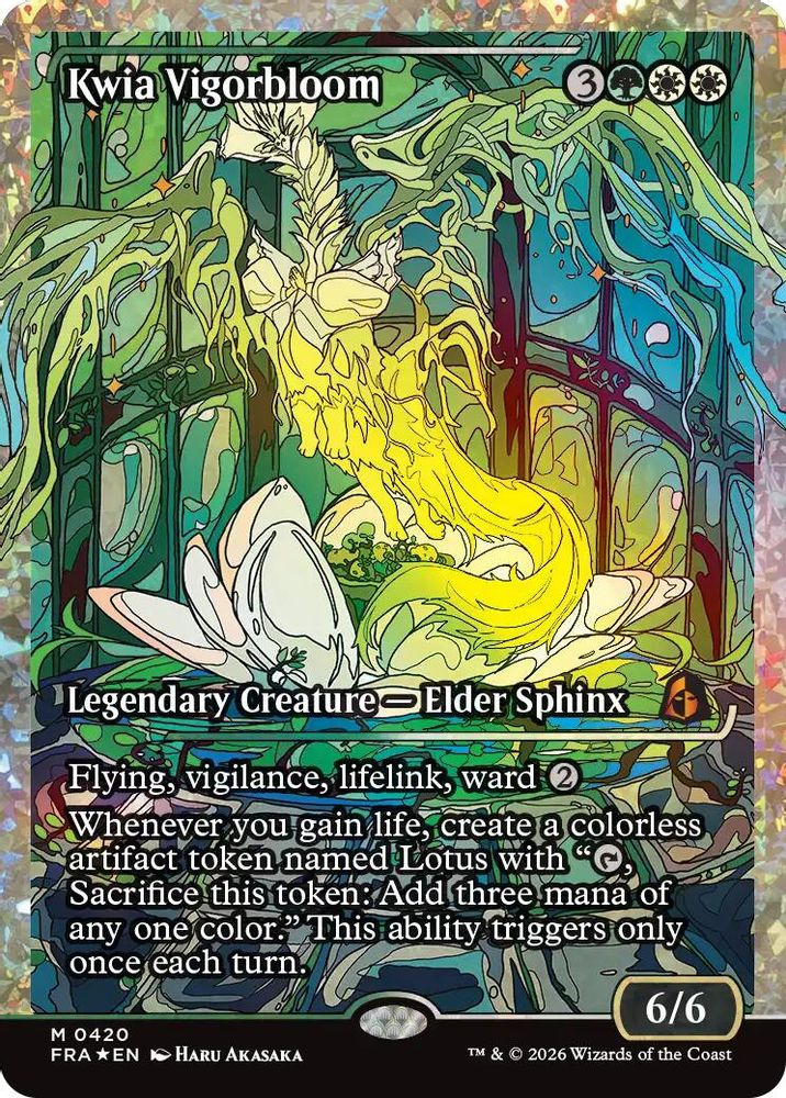 Kwia Vigorbloom (Showcase) (Fracture Foil) (FRA-420) - Reality Fracture Foil